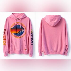 Aviator Nation Neon Pink Hoodie